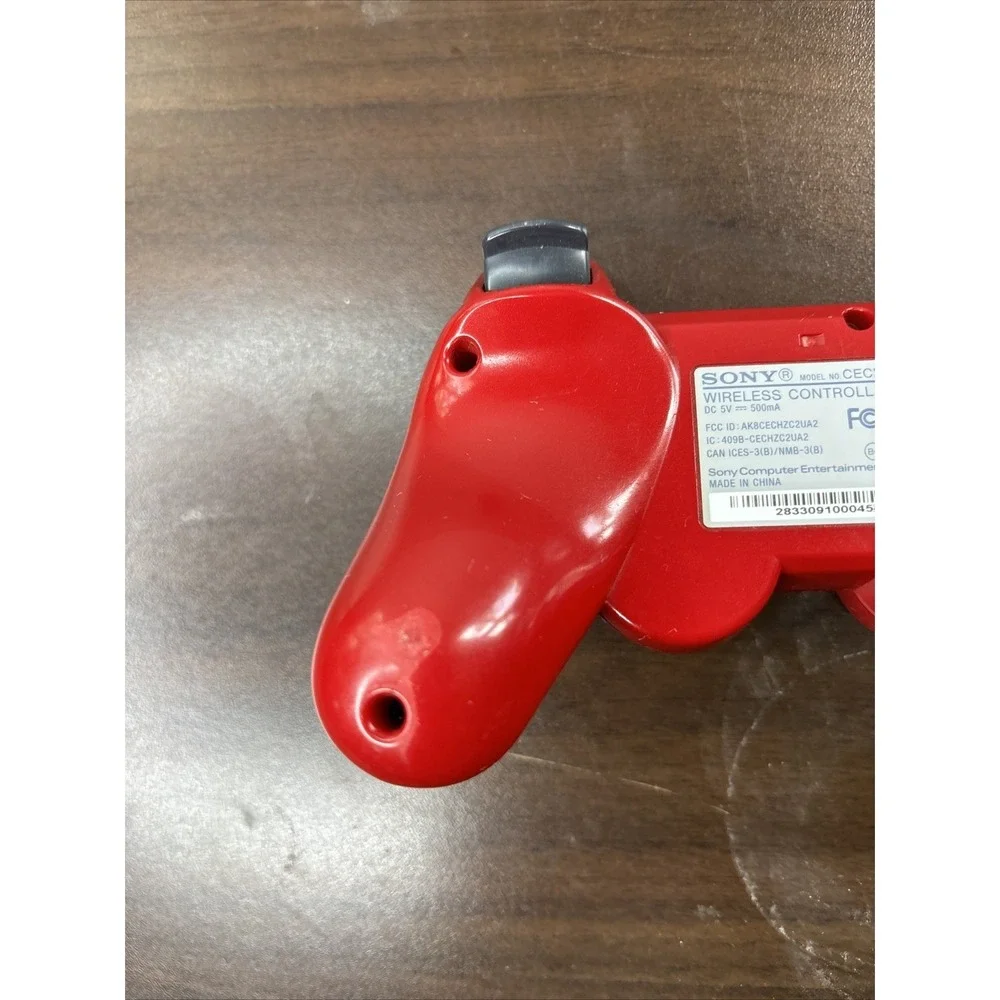 Sony Playstation 3 PS3 DualShock 3 Controller Scarlet Red Genuine OEM RARE